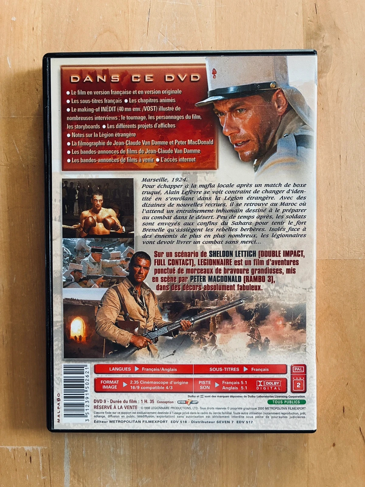 DVD Legionario Jean-Claude Van Damme. – photo 3
